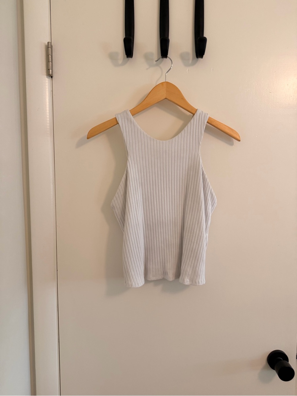 Bar III White Ribbed Tank Top